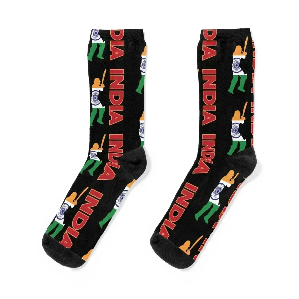 India Cricket Gift India Flag Indian Cricket Team Cricketer Socks gift Crossfit Toe sports funny gift Socks Men Women's