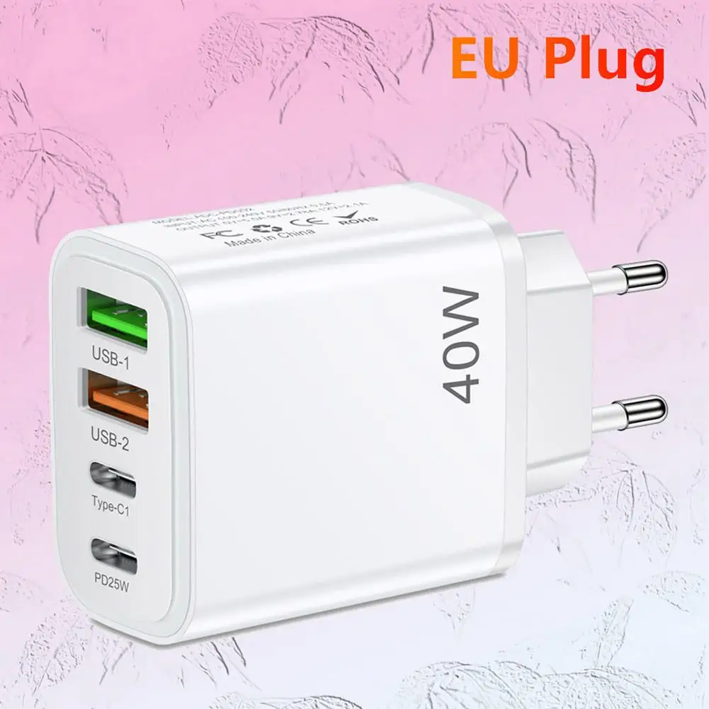 Over current Charger Multi port Charger High efficiency 40w 4 port Charger Fast Charging Multi Low Power