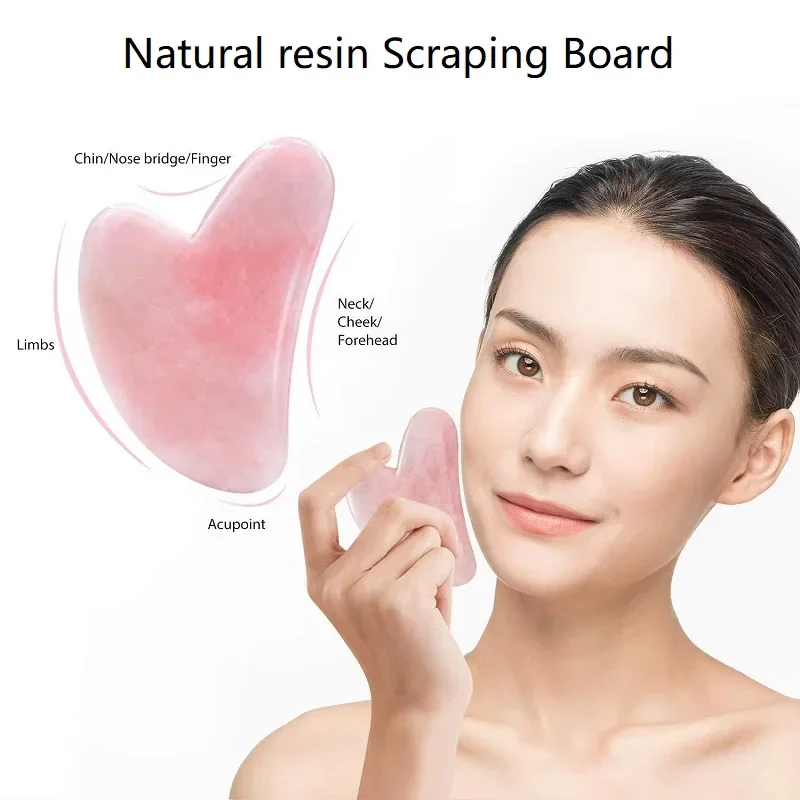 Tablero de herramientas de resina Guasha, cuidado de la piel Facial, masaje Gua Sha, raspadores para cara, cuello, espalda, cuerpo, herramienta de masaje de SPA