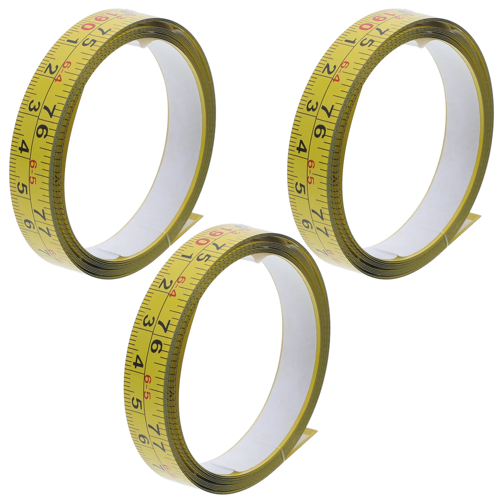 Self-Adhesive Measuring Tape Yellow 30Cm Metric Ruler For Woodworking Drafting Table Stick On Tool Instrument