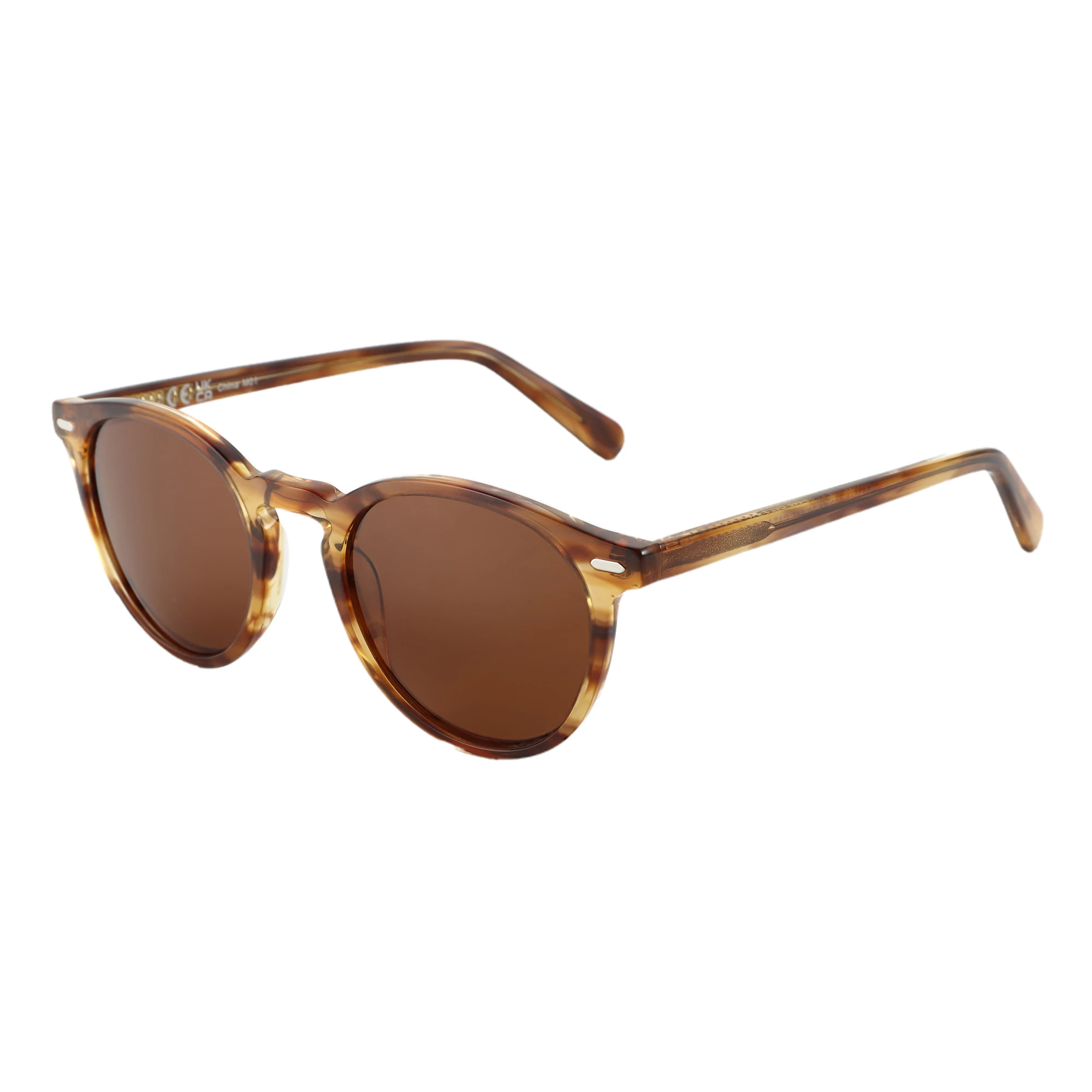 ZENOTTIC 2026 Modische Runde Polarisierte Sonnenbrille für Damen UV400-Schutz Hochwertige Acetat Retro-Sonnenbrille ZS6215 – Detail 16