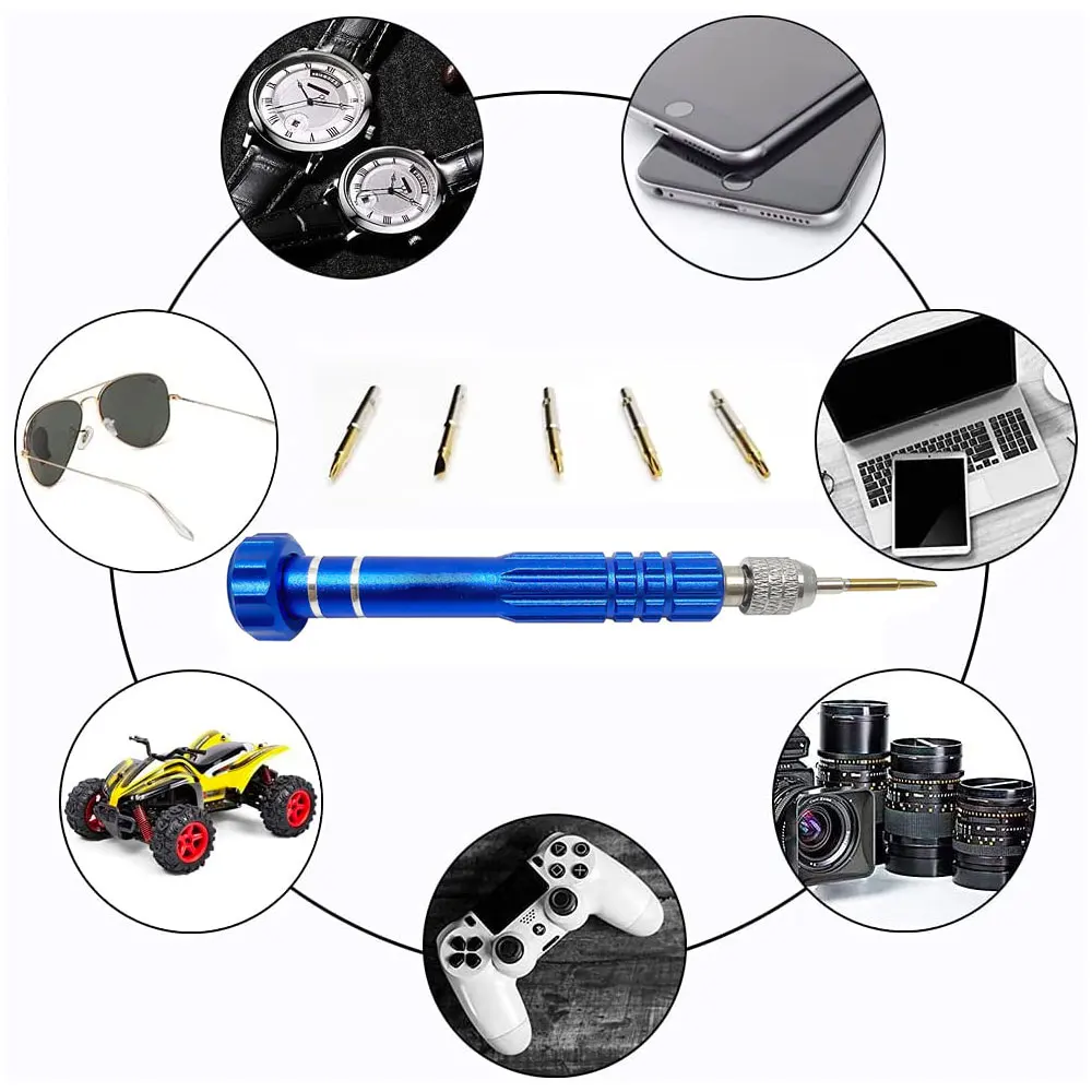 Binoax 5 in 1 Präzision Torx-schraubendreher Handy Uhr Reparatur Mixed Set Tool Kit