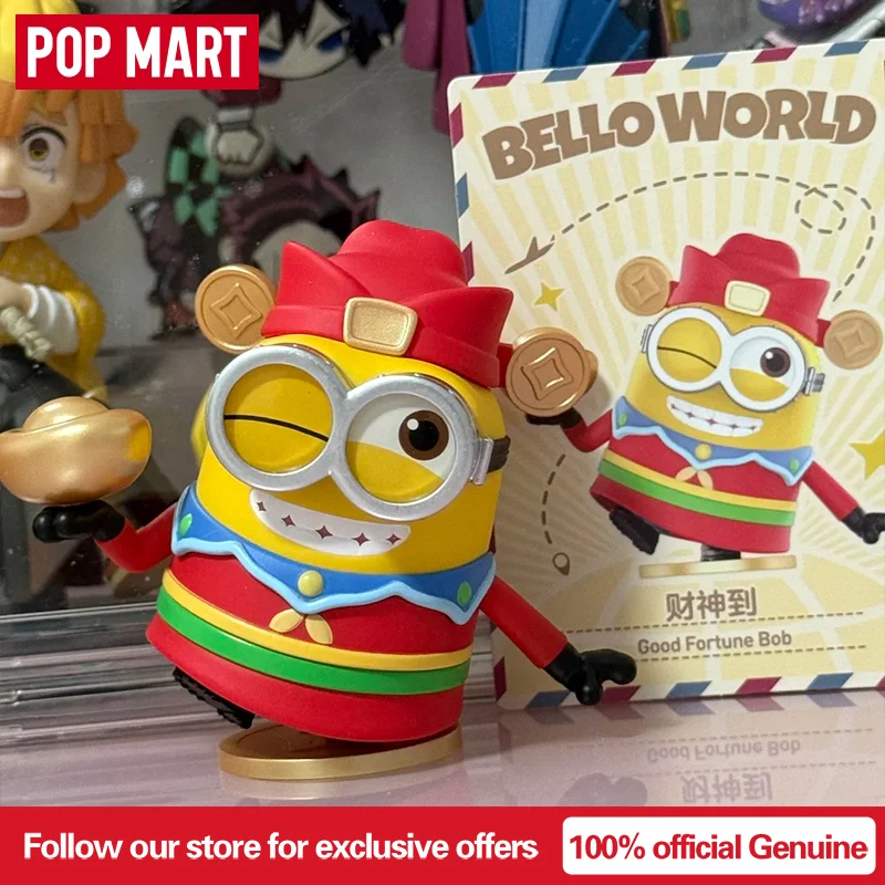 

POP MART MINIONS BELLO WORLD Series Blind Box Guess Bag Mystery Box Cute Toys Doll Anime Figure Desktop Ornaments Collection