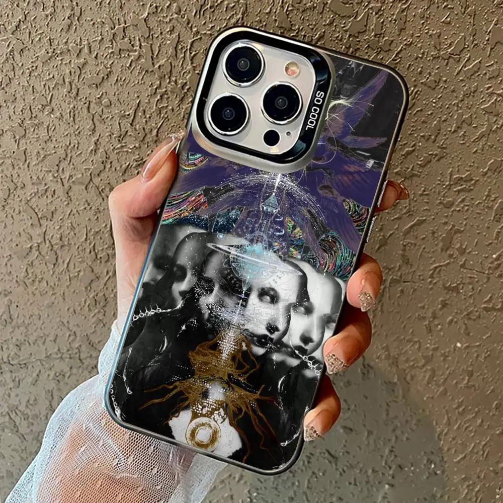 Classic Tool Band Lateralus Phone Case For iPhone17,16,15,14,13,12,11 Pro Max Blcak Matte Shockproof Cover