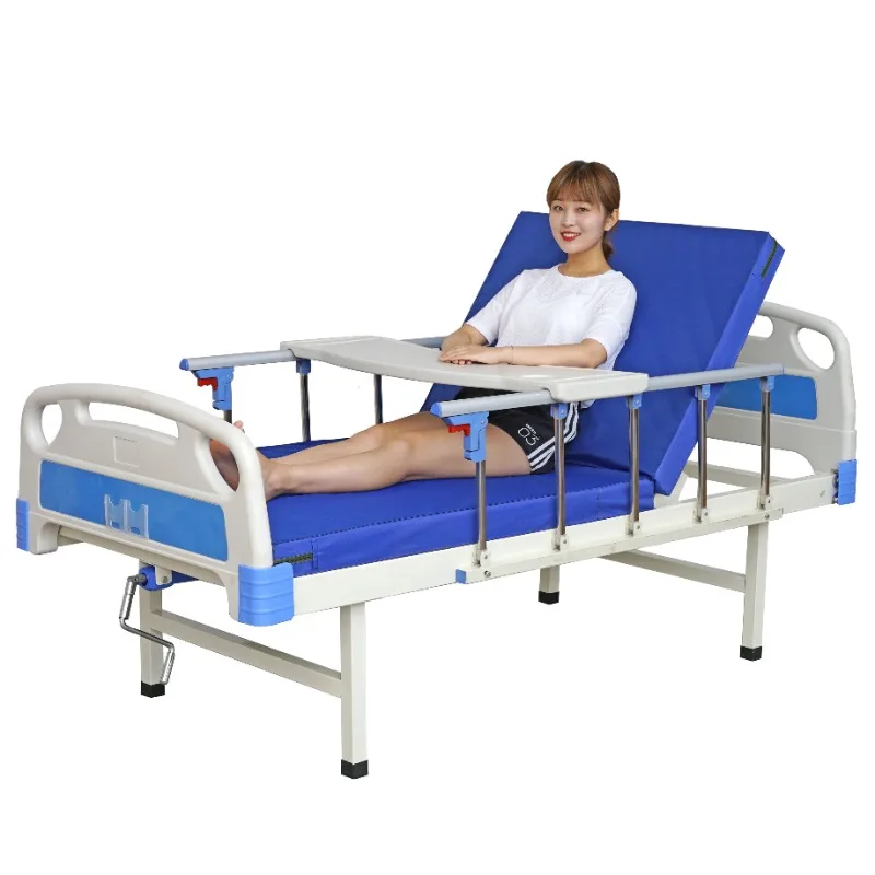 Manufacturer Wholesale High Quality Manual Single 1 Crank One Function Nursing  Bed