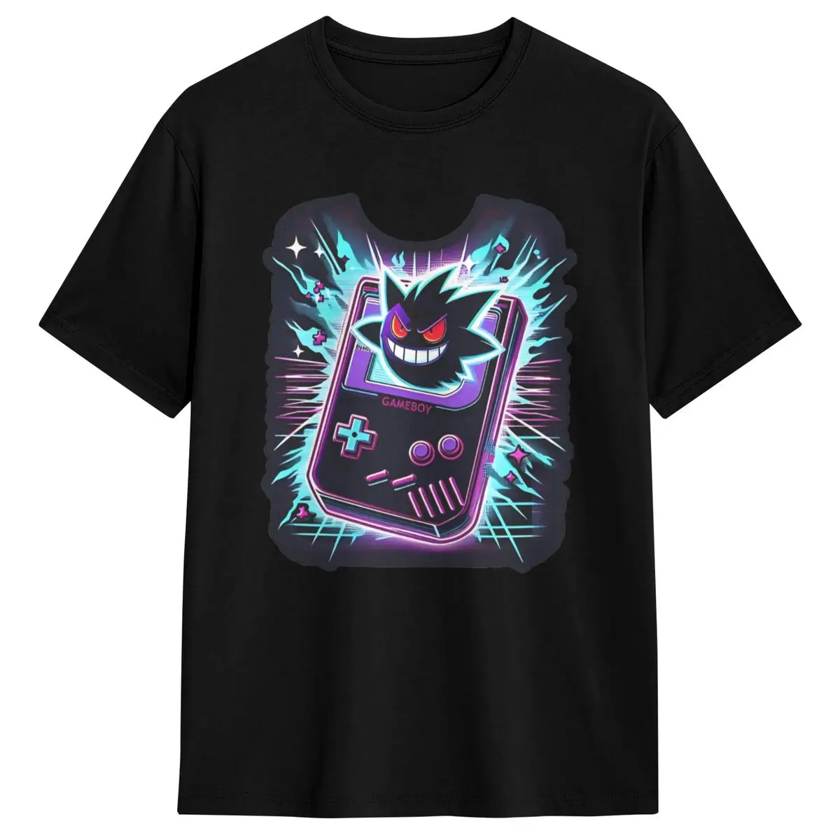 חולצת וינטג t רטרו נוסטלגיה פוקימון גאנגר 100% כותנה חולצת טי חולצת טי היפ הופ חולצת טי טי גברים עבור גברים האסתטי שרוול קצר