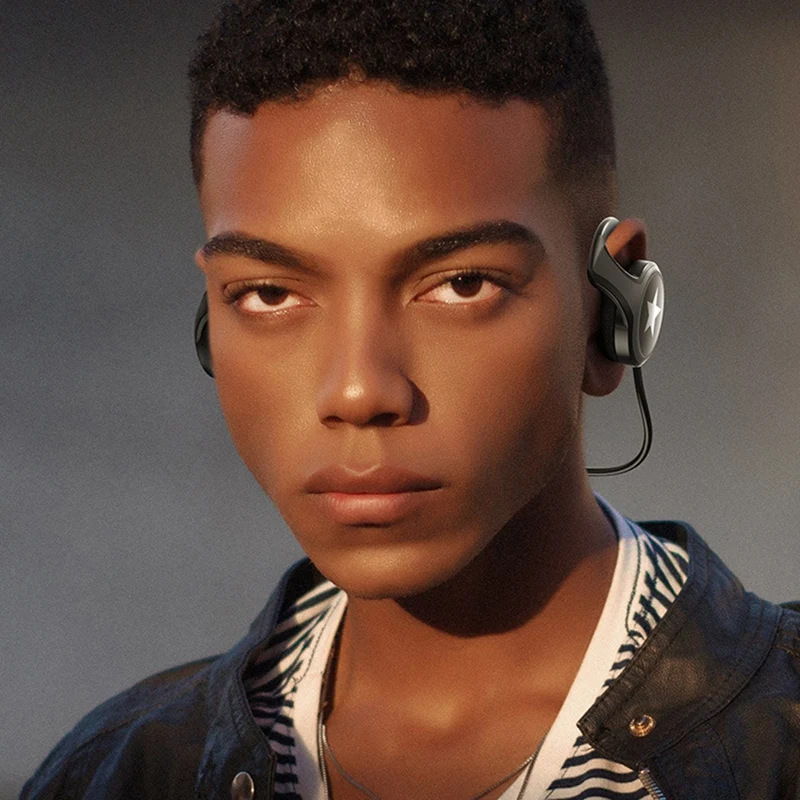 A23 Small Bluetooth Headphones Wrap Around Head - Sports Mini Headset Wireless Headset , 12-Hour Battery Life