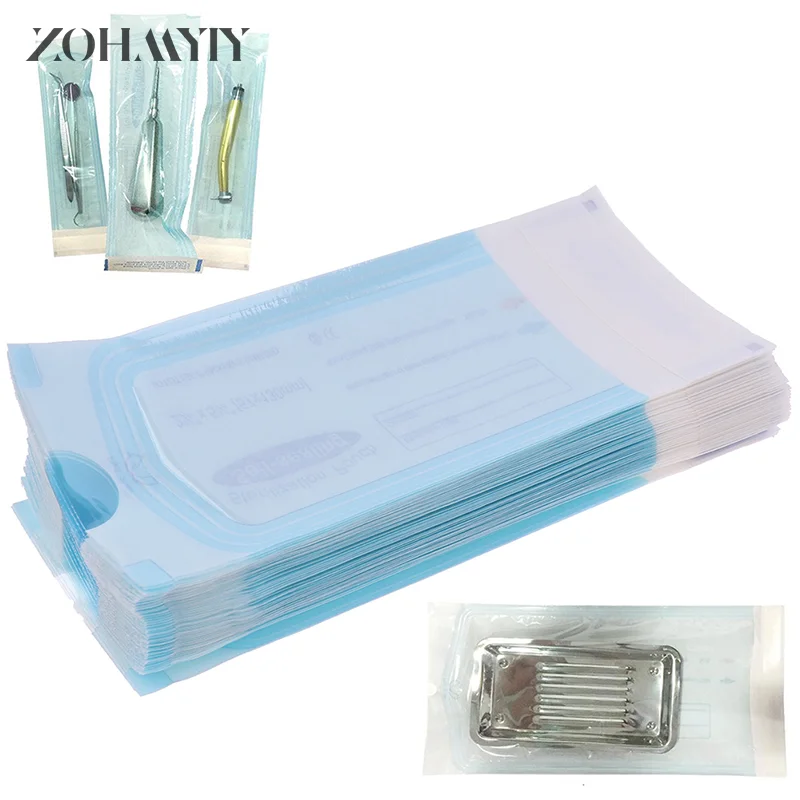 Bolsas descartáveis de esterilização auto-selante, Medical Grade Bags, 200pcs por caixa