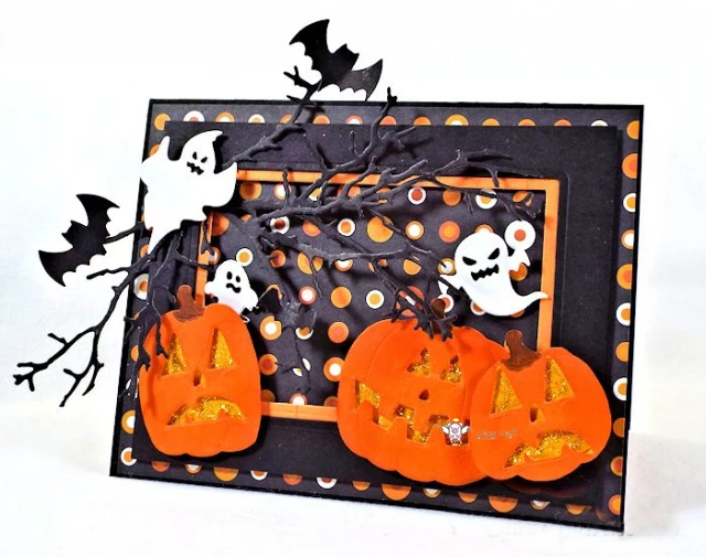 Piggy Craft metalowe matryce do wycinania matryce do wycinania dekoracje na Halloween scrapbook papier rzemiosło nóż forma ostrze dziurkacz szablony