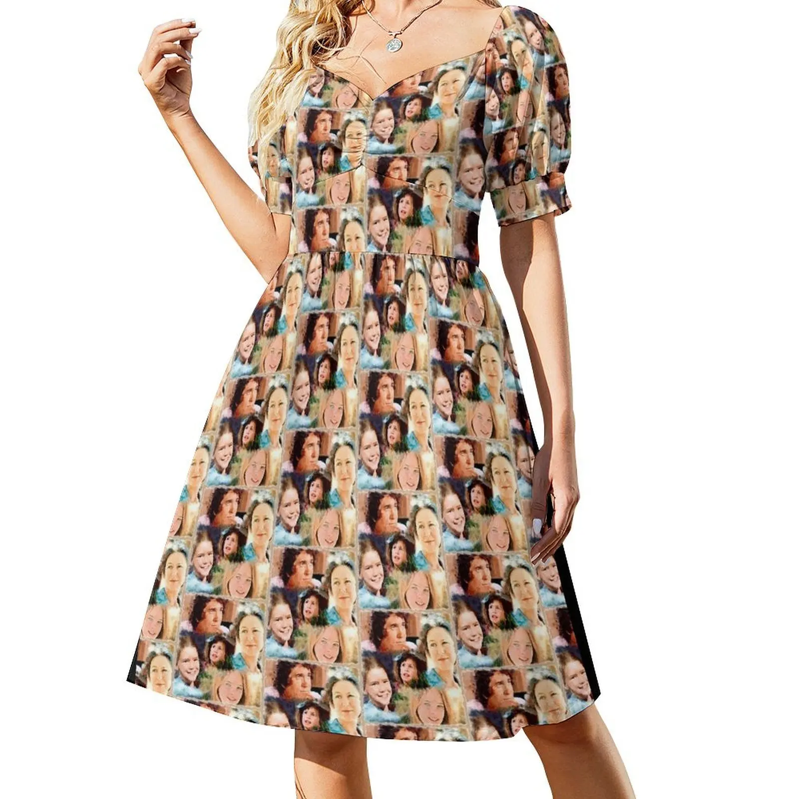 

Ingalls Family Collage Without Logo Short Sleeved Dress Woman clothes long dress women Dress