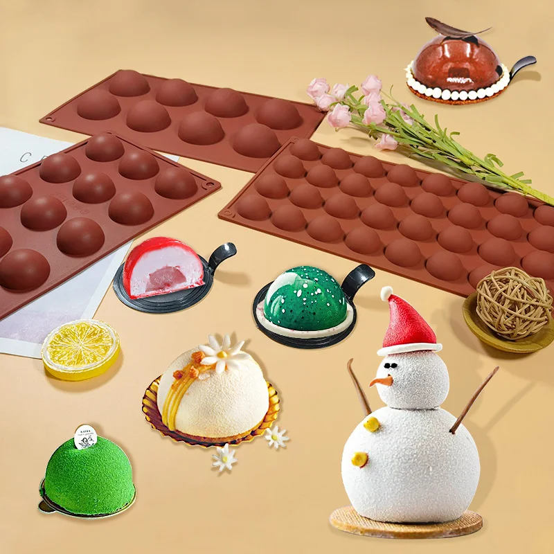 Silicone Mold Cake Pop Mold Slicone Form For Baking Bakeware Pastry Mold Sphere Balls Molds Chocolate Silicone Mold For Cake