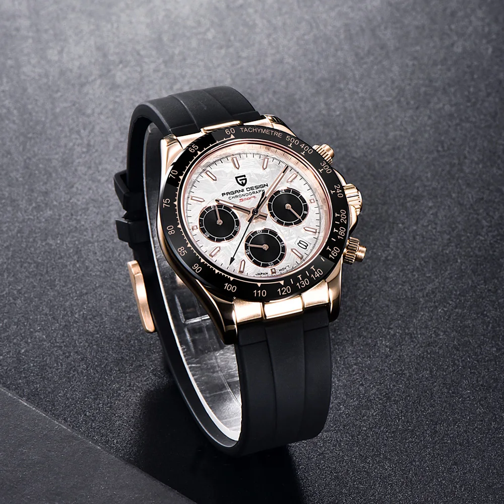Nuovi orologi da uomo PAGANI DESIGN 2025 Orologio al quarzo Marchio di moda di lusso Orologio sportivo automatico in acciaio inossidabile impermeabile Regalo da uomo