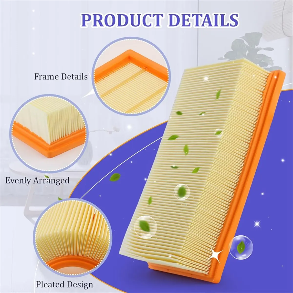 [A99U] Vacuum Filter for Gas 35 L,M SFC,AFC Professional Flat Pleated Filter Vacuum Cleaner Filter Kit