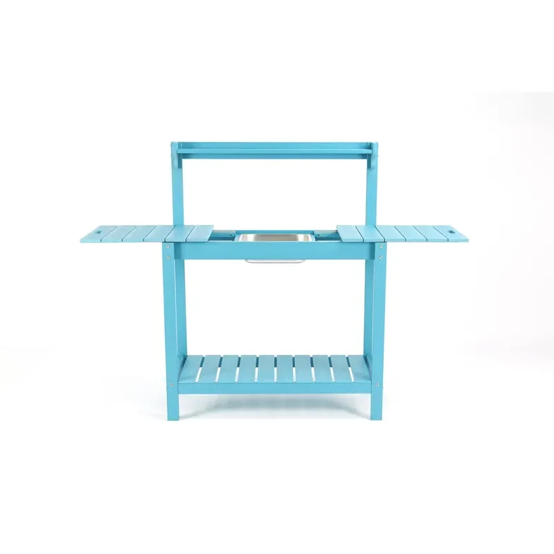 Modern Simple Imitation Wood Garden Planting Rack UV Proof Plastic Flower Display Stand for Outdoor Patio Decor Storage Shelf