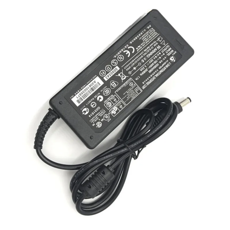 Adaptador de corriente CA/CC de repuesto de 20V 65W para impresoras Zebra GK888T LP2844 TLP2844-Z GC420 GC420T GC420d LP2722