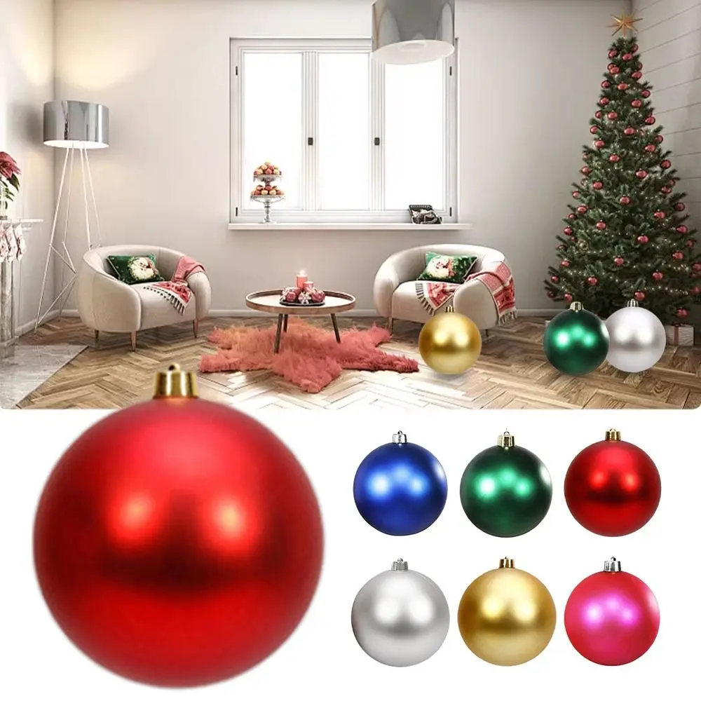 Festive Ornament 12/15/20CM Christmas Ball Matte Finish Ball Shape Matte Ball Ceiling Decoration New Year Season