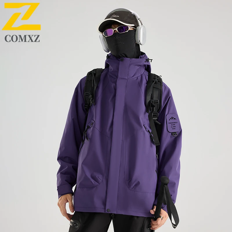 

​ Мужская повседневная рабочая куртка, уличное водонепроницаемое походное пальто, тактическая военная ветровка, дышащая дорожная куртка в американском стиле с капюшоном ​