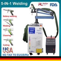5-IN1 Laser Welder 1500W Welding Machine Fiber Laser Industrial Rust Remove Cutting Machine Battery Welding Double pendulum