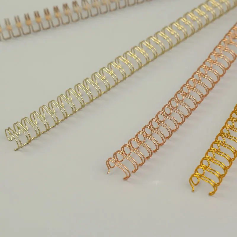 9.5/11 1/12.7mm 50pcs 2:1 Double Coil Loose Leaf A4 Binding Ring Double Wire Iron YO Ring Desk Calendar Rings for Wall Calendar