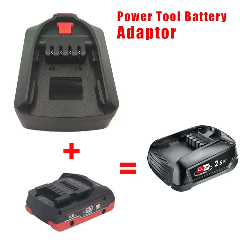 For Metabo Battery Tool Adapter Converter For Metabo 18V battery Convert To For Bosch 18V Li-ion Battery Adapter Power Tool