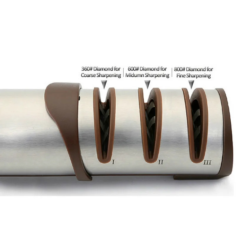 Profesional Kitching Chef Knife Sharpener 3 Stages Handheld Knife Sharpener Manufacturer