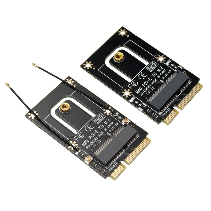 K1AA Key NGFF E M.2 NGFF To Mini PCI-E Adapter Converter Expansion Card for M2 Wireless WiFi Module