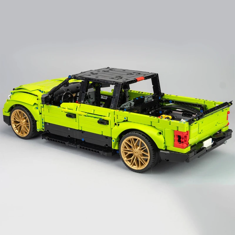 Schreibtisch-Dekoration, MOC 78624, technisches Pickup-Truck-Set, gefertigte Modellblöcke, Super-Fahrzeug-Steine, Montagespielzeug, Weihnachtsgeschenke für Kinder