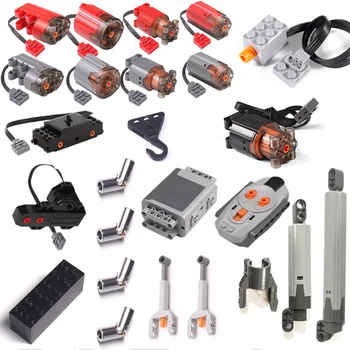 Compatibel Met LEGO MOC 61927 92693 Duwstang Auto Trein Onderdelen Kruiskoppeling 88002 PF M Motor Servo Bouwstenen Bricks speelgoed