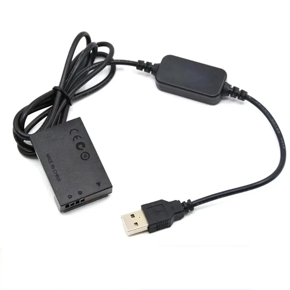 USB to DC Power Cable LP-E12 Dummy Battery DR-E15 DC Coupler Fit for Canon EOS-100D Kiss x7 EOS 100D Rebel SL1 SX70HS Camera