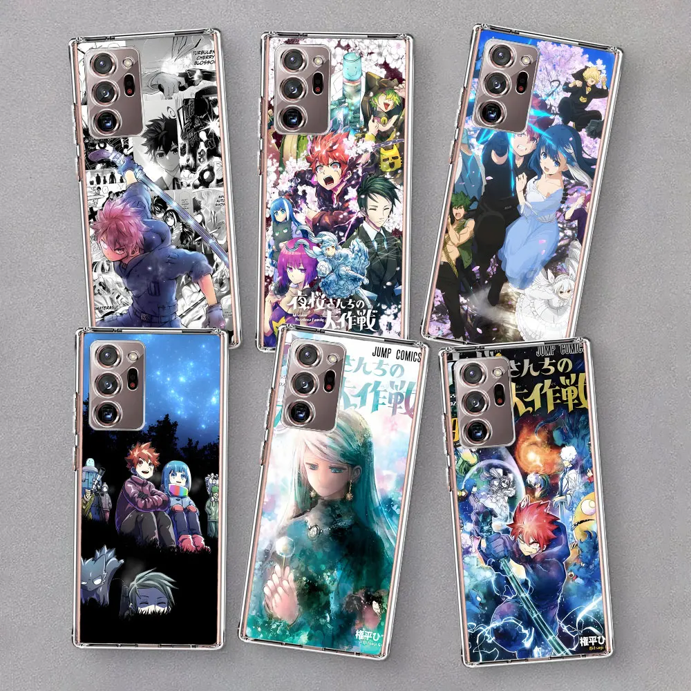 Mission Yozakura Family Case for Samsung Galaxy Note 20 Ultra 5G 9 10 Plus 8 10 Lite Transparent Soft Phone Cover J8 2018 M21 J4