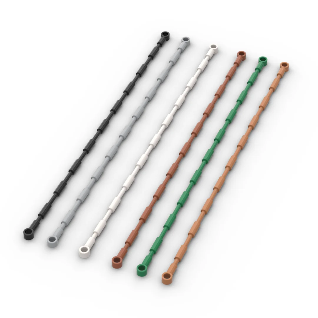 10PCS Small Particle Building Blocks MOC 2630 21L Flexible Two End Joint Climbing Rope Assembly Toy Parts Puzzle