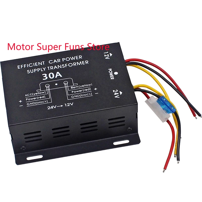 

Car Step-Down Module 24V to 12V Car Power Buck Converter Truck Bus Subwoofer Refrigerator Modified Power Converter