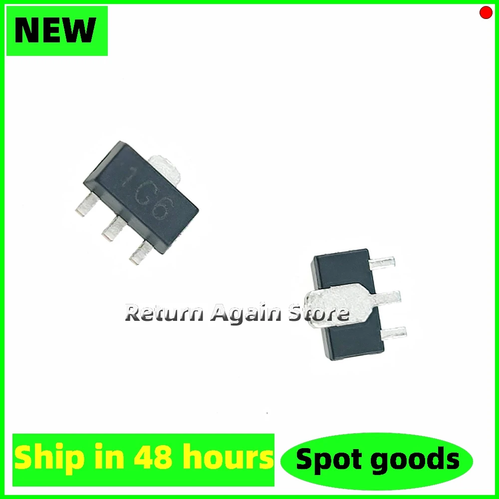 10PCS/LOT CXT5551 SOT-89 silkscreen 1G6 New NPN SMD transistor 160V0.6A