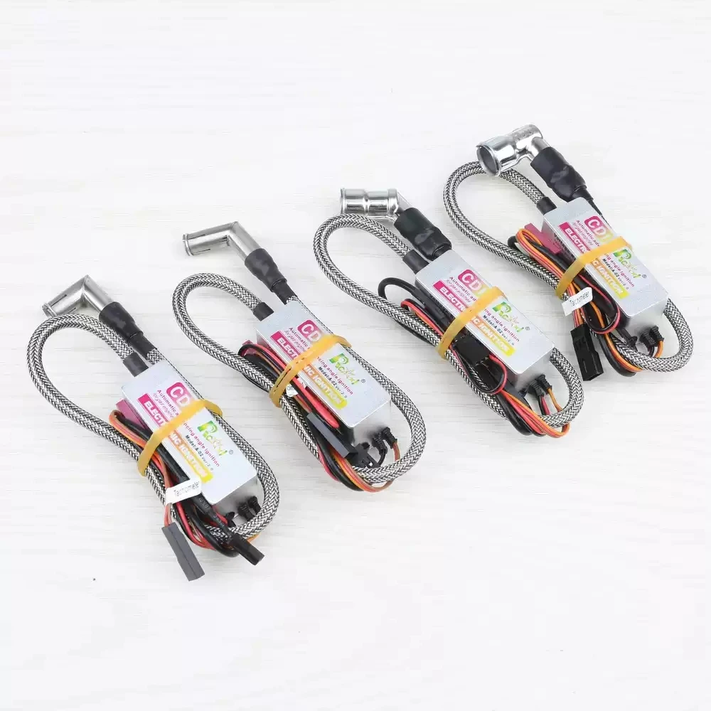 RCEXL CM-6 / ME-8 MINI الألومنيوم السيارات زاوية الإشعال الكهربائي CDI HV الجهد العالي مناسبة للبنزين DLE أسطوانة واحدة، الخ