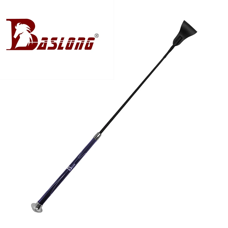 Baslong Horse Whip Obstacle Whip Equestrian Whip Equestrian Equipment Non-Slip Carbon Rod Wrapped with Wire 266.4cm Dragon Whip for Male and Female Riders