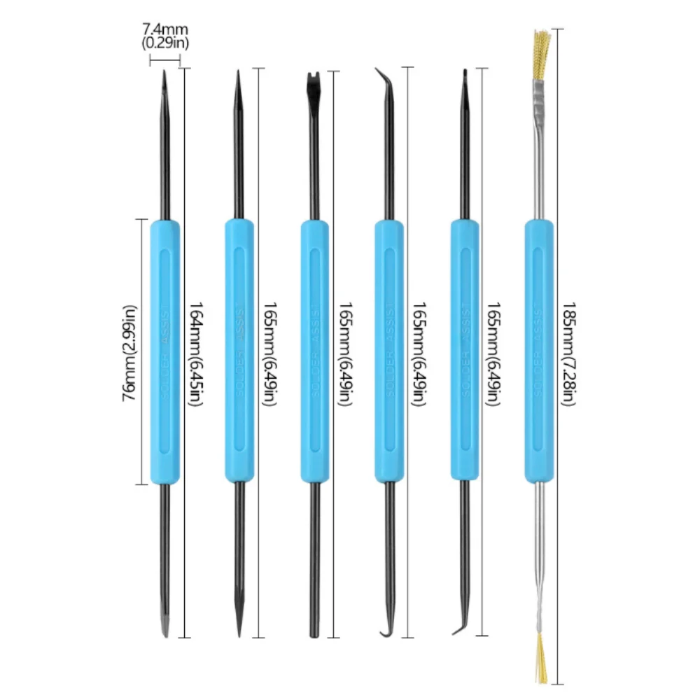 

Blue Color Desoldering Aid Tool Carbon Steel Black Oxide Circuit Boards Tool Durable Material Ergonomic Design