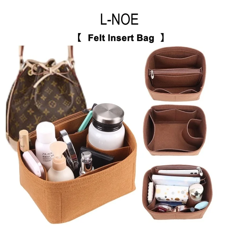 Inserto organizador de bolsa para l-noe BB Noe, organizador de material de fieltro, divisor moldeador, compartimento Protector, accesorios para bolsa interior