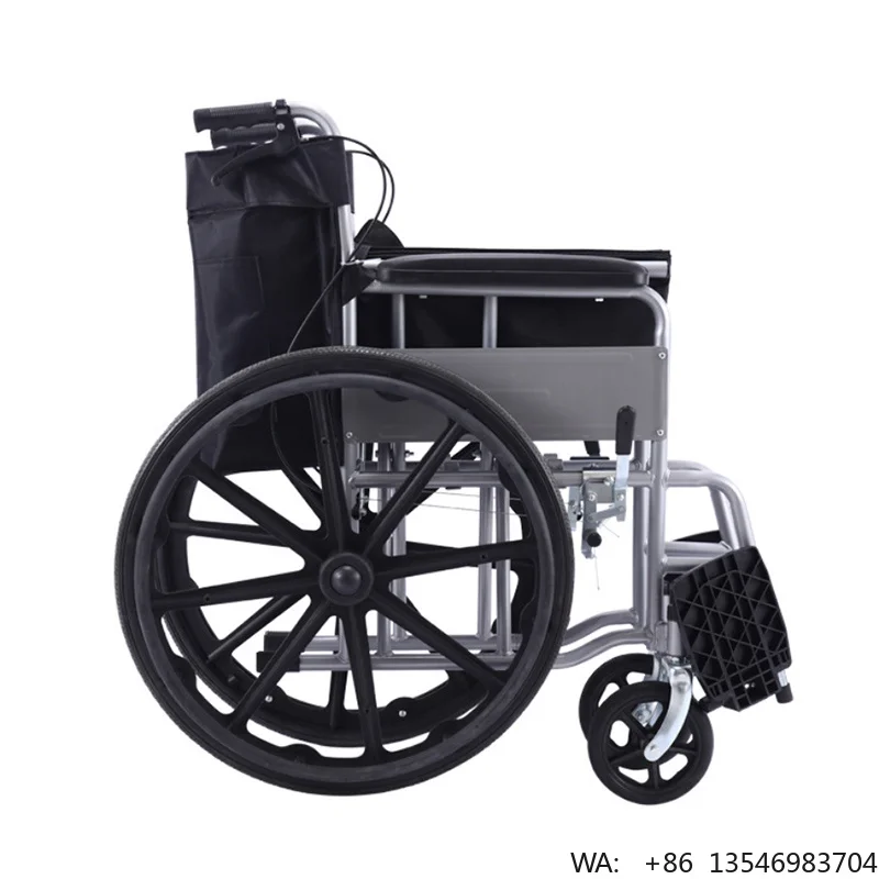 Silla de Ruedas Manual Económica, Precio de Fábrica, OEM, Bajo Costo, Venta Caliente, Portátil y Ligera para Discapacitados, Ancianos y Rehabilitación