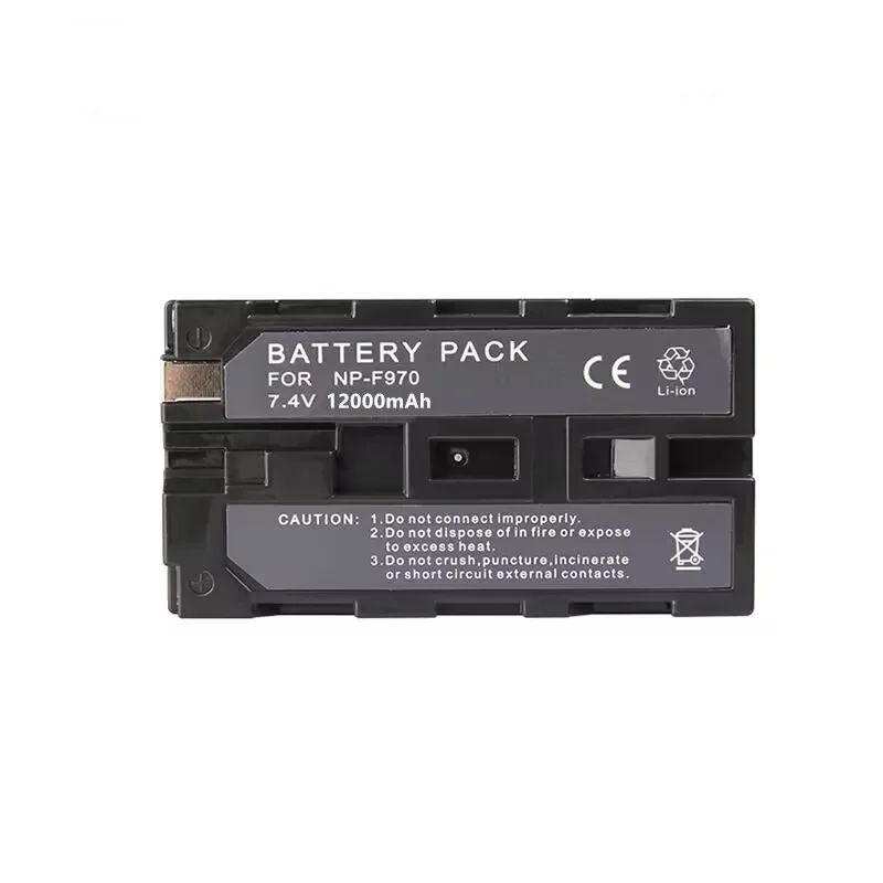 12000mAh NP-F970 NPF-960 is suitable for replacing Sony LED video monitor photography light rechargeable battery