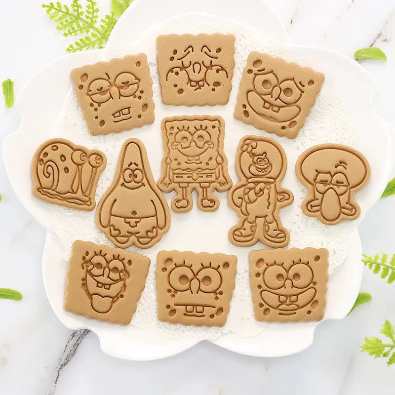 Neue Niedliche SpongeBob Schwammkopf Serie Backform Cartoon Kreativität DIY Keks- und Dessertform Küchenzubehör – Detail 2