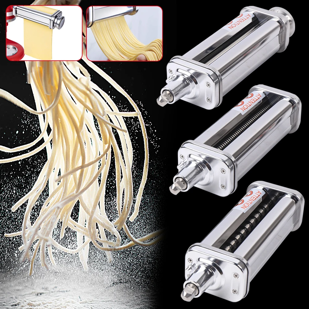 Accessorio per impastare la pasta con 8 spessore, foglio per pasta, rullo, taglierina per spaghetti, taglierina per pasta, set compagno, supporto per KitchenAid