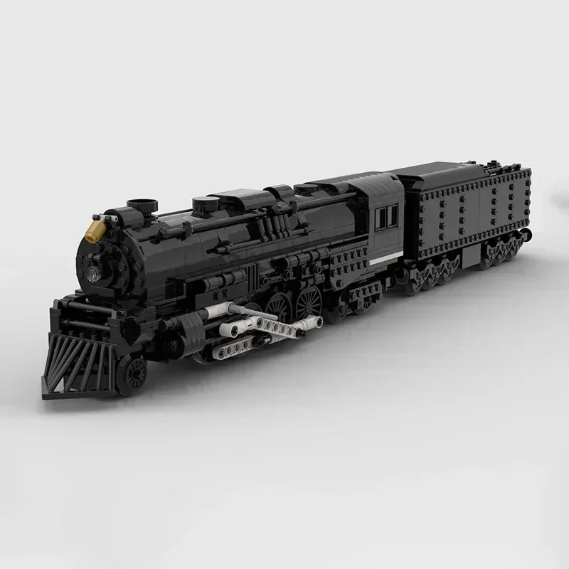 Train Model Moc Building Bricks Pere Marquette 1223 Locomotive Technology Modular Blocks Gifts Christmas Toys DIY Sets Assembly