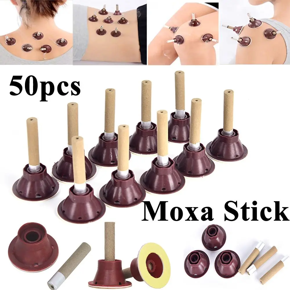 Self-adhesive Acupuncture Points Device Massage Sticker Smokeless Roll Moxa Candle Moxibustion Tube Moxa Stick Massage Tool