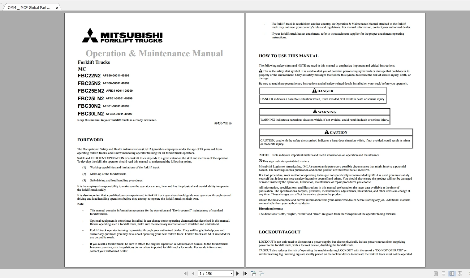 For 666 Forklift 12.7GB Updated 06.2021 Schematic, Wiring Diagrams, Service, Operation & Maintenance Manuals [MCFA]