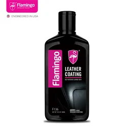 Flamingo F136 300ml Leather Coating Interior Detailer Leather Restorer Quick Coat For Car Interior Refurbish Leather Renovator