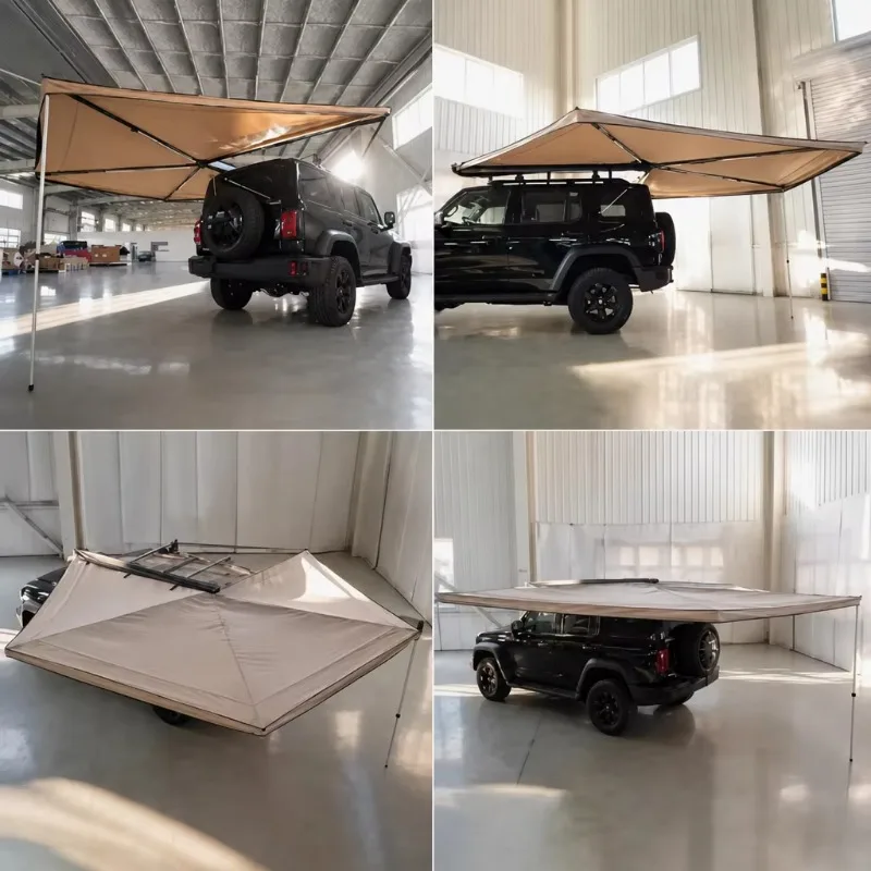 Car Canopy Tent Triple Layer Four-Season Automatic Opening Easy Setup Waterproof Sun Protection Large Space Universal Fit