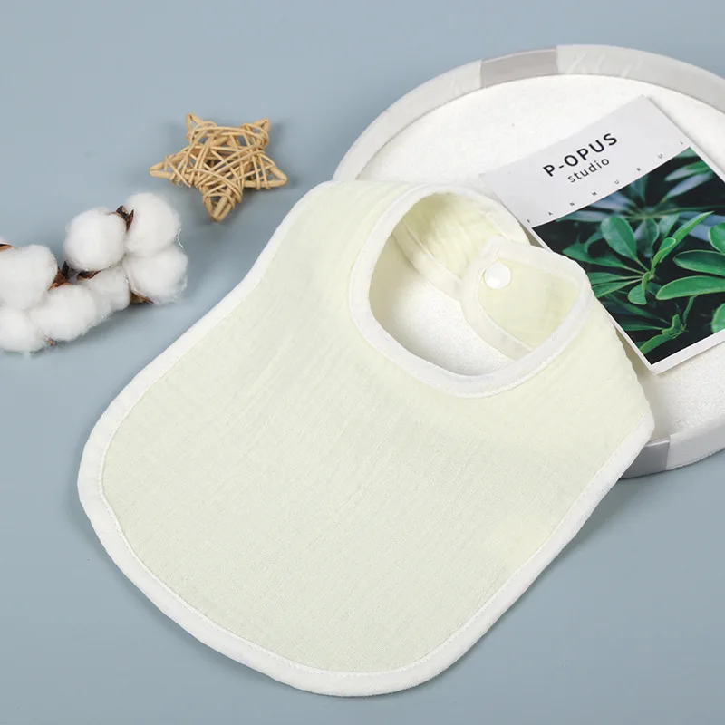 

Cotton Gauze Baby Bibs Autumn New Solid Color Infant Bib Newborn Burp Cloths for Kids Boy Girl Spring Soft Feeding Saliva Towel
