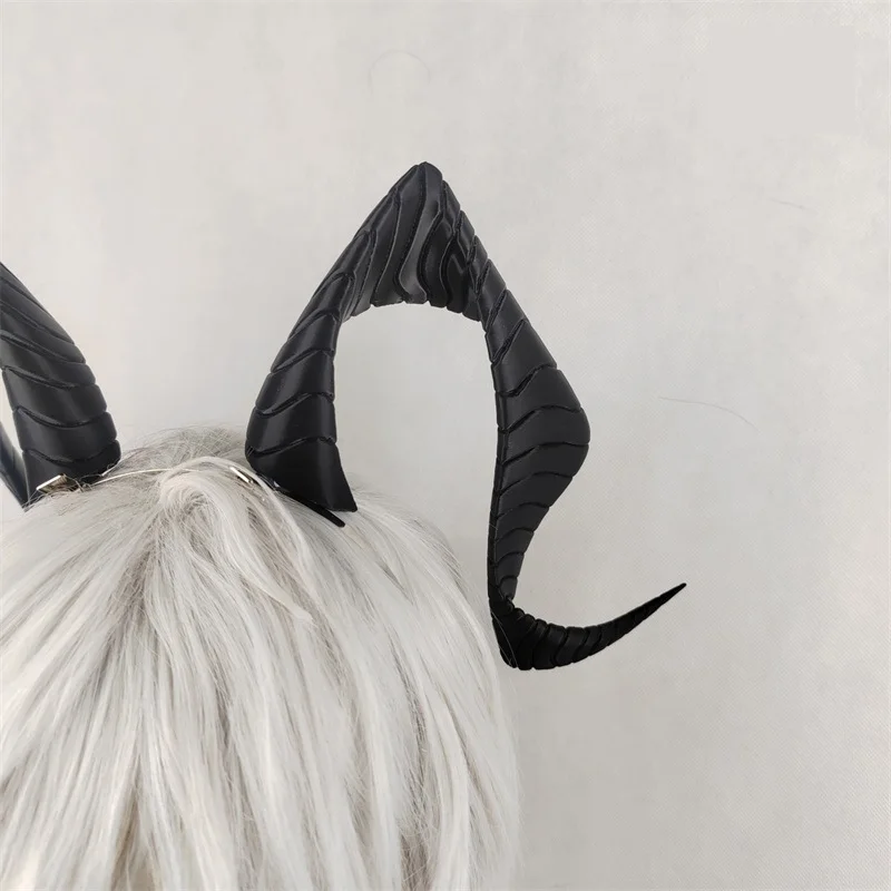 Game Wuthering Waves Zani Cosplay Horns Earrings Headwear Ear Hair Accessories Halloween Party Women Girls Carnival