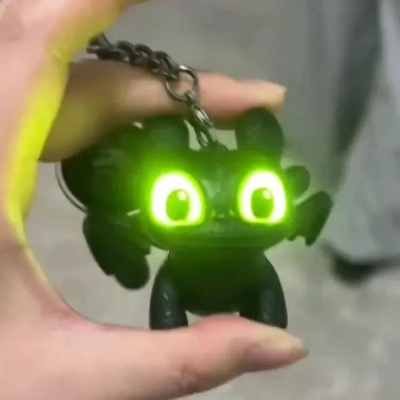 Llavero de Muñeco Luminoso Adorable de Cómo Entrenar a tus Dragones, Mini Adorno de Escritorio, Accesorio Creativo para Bolsos, Regalo Decorativo de Moda