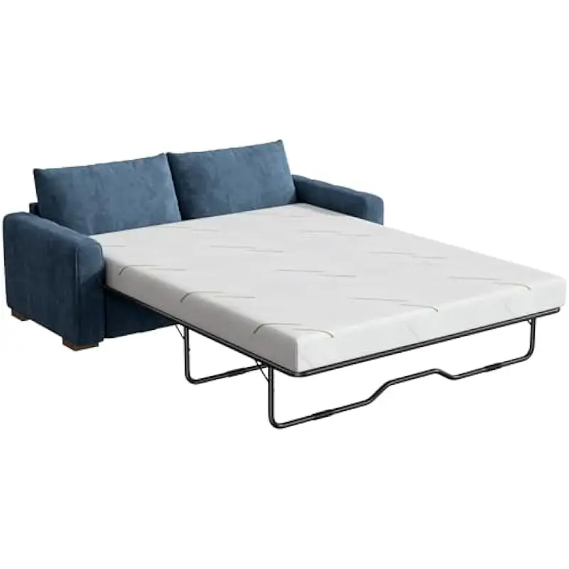 4 Inch Full Size Sofa Bed Mattress 72 x 53 Inches with Gel Infused Memory Foam Core Breathable Removable Washable Cover Medium F
